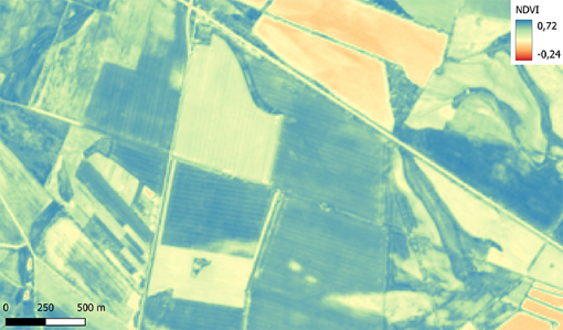 Unterschiede der Vegetationsvitalität