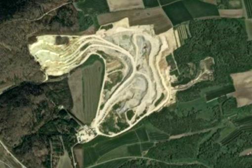 Steinbruch in der Nähe von Ulm